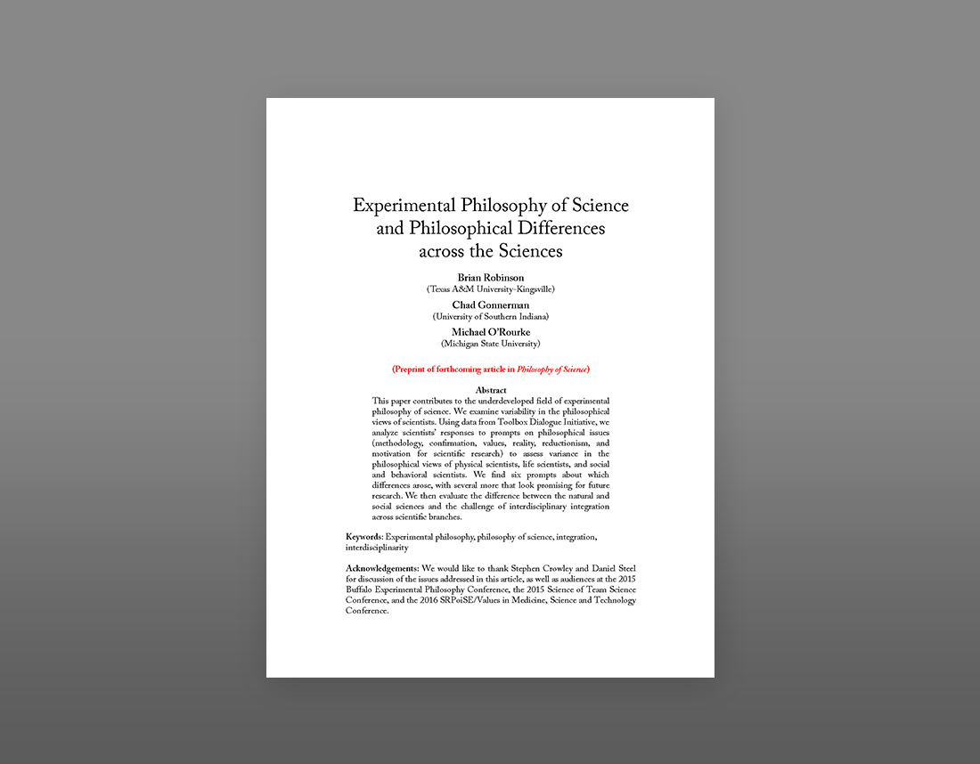 cover of experimental philosophy-of-science-and-philosophical-differences across the sciences